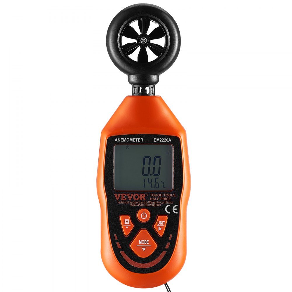 Anemometer 69.35 MPH Air Speed ​​Meter 163 x 54 x 32mm Anemometer IP44 Wind Meter Wind Strength Meter MAX/MIN/AVG/CU Wind Speed ​​Data -10-45℃ Air Meter Speed ​​Meter