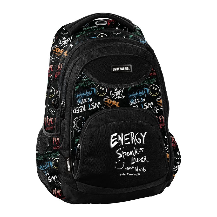 Smiley - Energy BeUniq Jugendrucksack