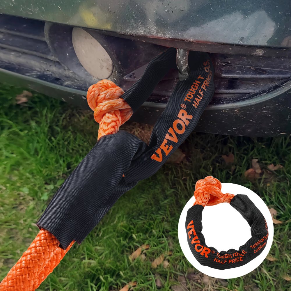 Weiche synthetische Schäkel, 12,7 x 558,8 mm, 2 Stück, Bergungs-Abschleppschäkelseil, 20T Bruchfestigkeit, Aufbewahrungstasche für UTV, ATV, LKW, Jeep, ATV, Orange Weiche synthetische Schäkel, 12,7 x 558,8 mm, 2 Stück, Bergungs-Abschleppschäkelseil, 20T Bruchfestigkeit, Aufbewahrungstasche für UTV, ATV, LKW, Jeep, ATV, Orange