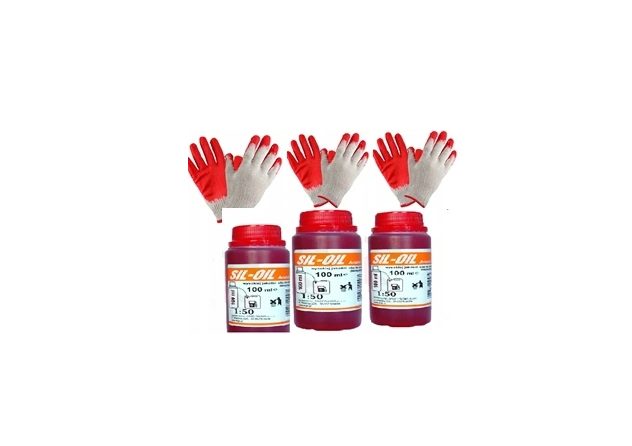 3x tronçonneuse à essence dans un ensemble complet XXXL