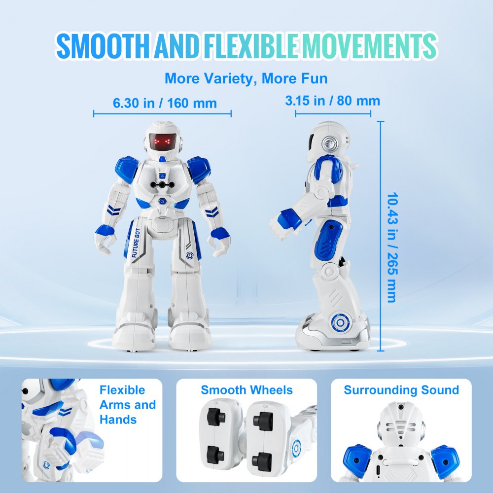 RC Robotspeelgoed voor kinderen, Programmeerbare afstandsbediening Slimme robot met gebarenherkenning, Interactieve loop-, zang- en dansrobot voor jongens en meisjes van 3, 4, 5, 6, 7, 8, 10 en 12 jaar Verjaardagscadeau RC Robotspeelgoed voor kinderen, Programmeerbare afstandsbediening Slimme robot met gebarenherkenning, Interactieve loop-, zang- en dansrobot voor jongens en meisjes van 3, 4, 5, 6, 7, 8, 10 en 12 jaar Verjaardagscadeau