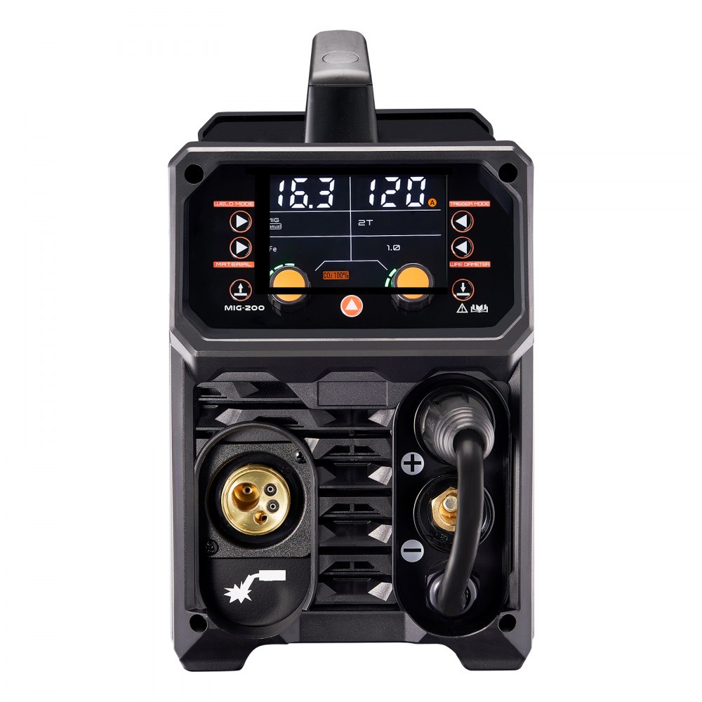 Pro MIG Welder, 200 Amp Pluse MIG Welder, 5-in-1 Welder MIG Pluse, Gasless MIG, Gas MIG, MMA and Lift TIG, with IGBT inverter technology and LCD screen display Pro MIG Welder, 200 Amp Pluse MIG Welder, 5-in-1 Welder MIG Pluse, Gasless MIG, Gas MIG, MMA and Lift TIG, with IGBT inverter technology and LCD screen display
