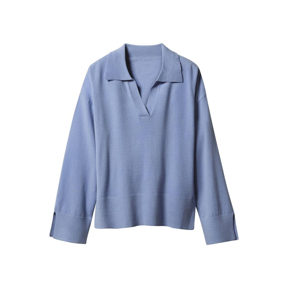 Sweter damski drobno dziany ESMARA® (niebieski, M (40/42))
