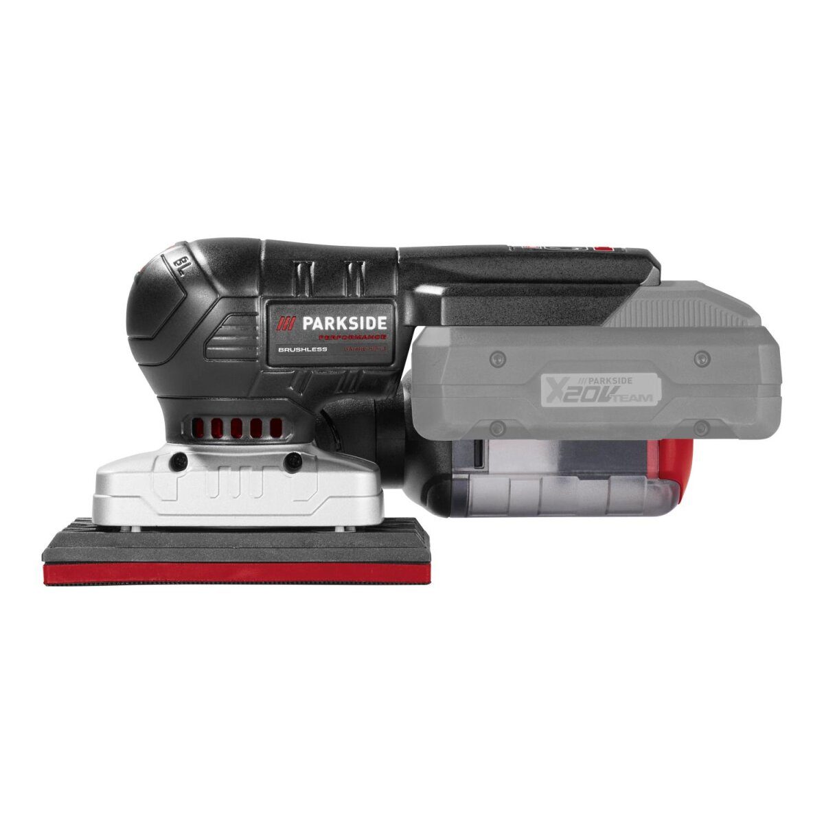 PARKSIDE PERFORMANCE® Akku-Schleifgeräte, 20V Akku-Schwingschleifer PAMPS 20-Li A2, ohne Akku und Ladegerät
