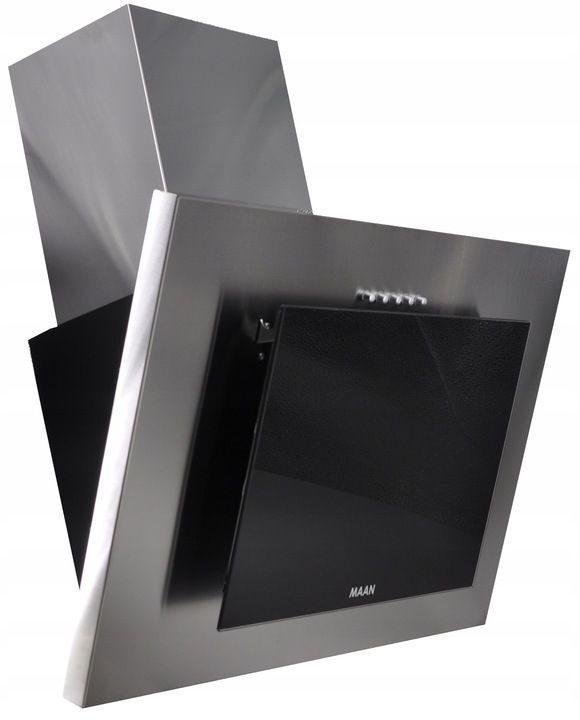 Afzuigkap zilver LED 50cm glas SILENT Stil