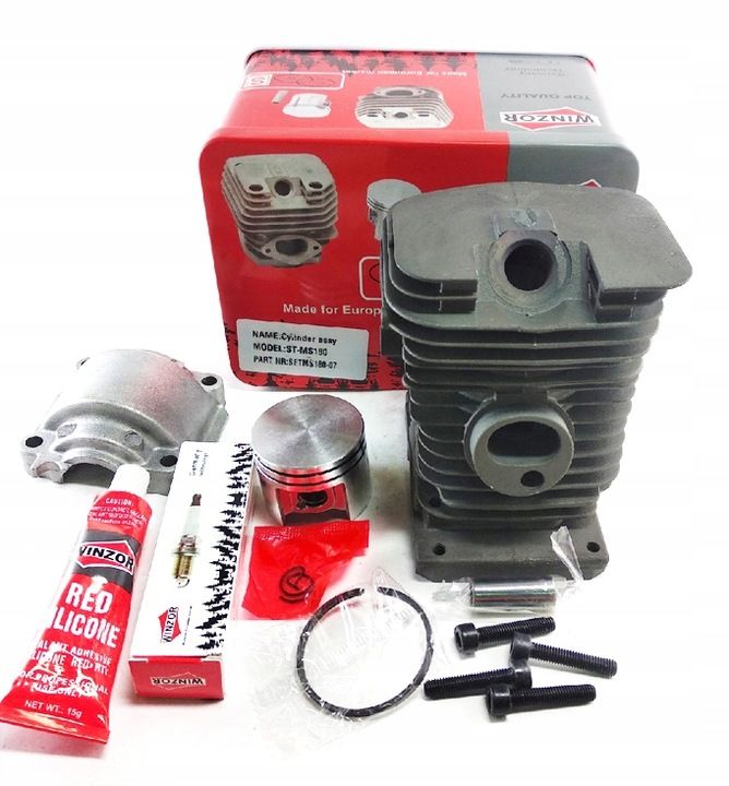 Cylinder and piston set for Stihl 018 MS180 MS-180 017 MS170 MS-170, 38mm Cylinder and piston set for Stihl 018 MS180 MS-180 017 MS170 MS-170, 38mm