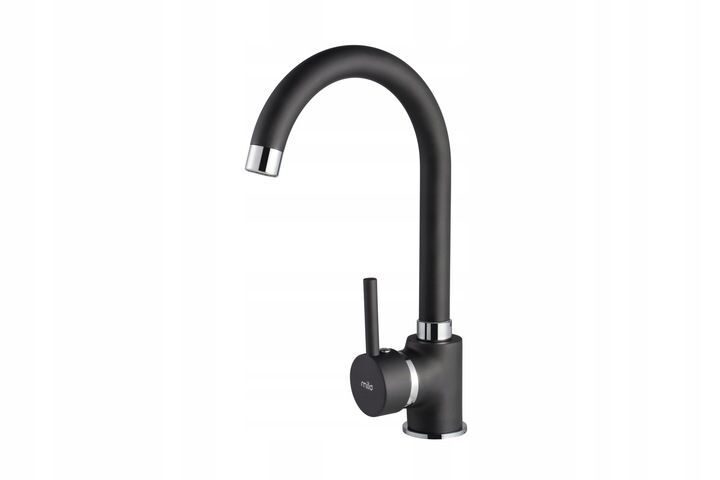 Granite sink complete set with SIPHON mixer tap graphite