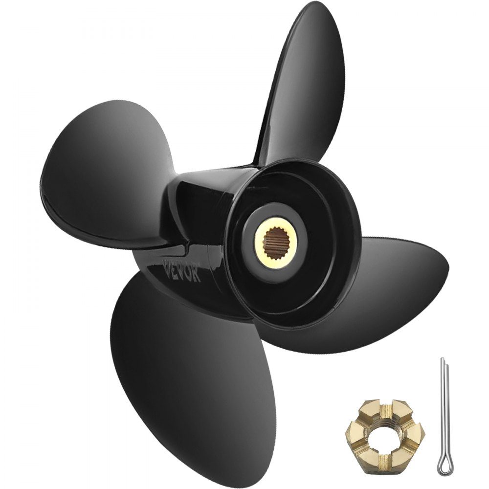 Outboard Propeller Replacement for OEM 3587522 4-Blatt 14-1/4" x 19" Pitch Aluminum Boat Propeller Compatible with Volvo Penta SX Drive All Models 19 Splines Right Hand
