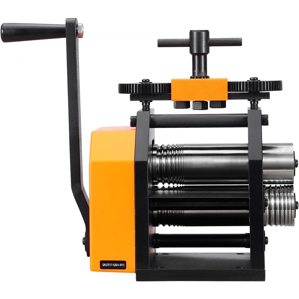 3 in 1 hand rolling mill machine 76mm combination rolling mill, hand rolling mill jewelry rolling mill adjustable thickness 0.1-7mm, hand rolling mill machine for gold, K-gold, pure silver, 925 silver etc