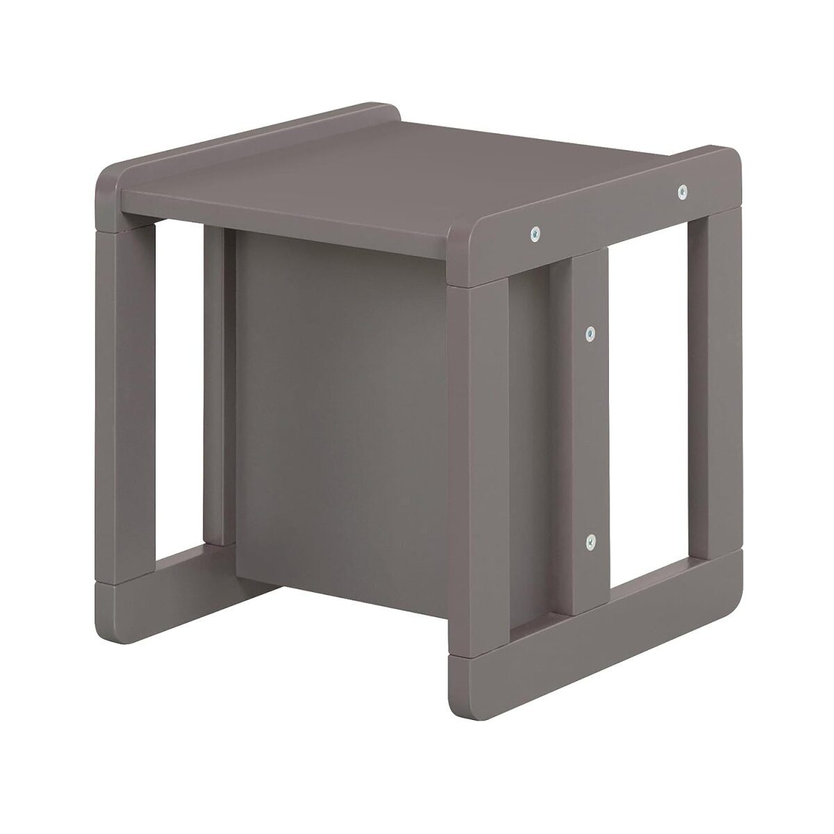 roba children's seating group 3in1 - reversible stool & table - convertible into a children's bench, anthracite