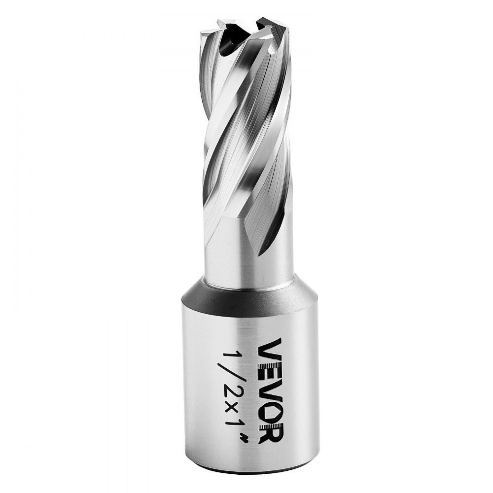 Carottier HSS tige Weldon 5 pcs. Perceuse magnétique diamètre de coupe 25,4 mm, 3 forets avec 2 goupilles de centrage, profondeur de coupe 25,4 mm, 3 coffrets plastique pour perceuses magnétiques, acier, aluminium