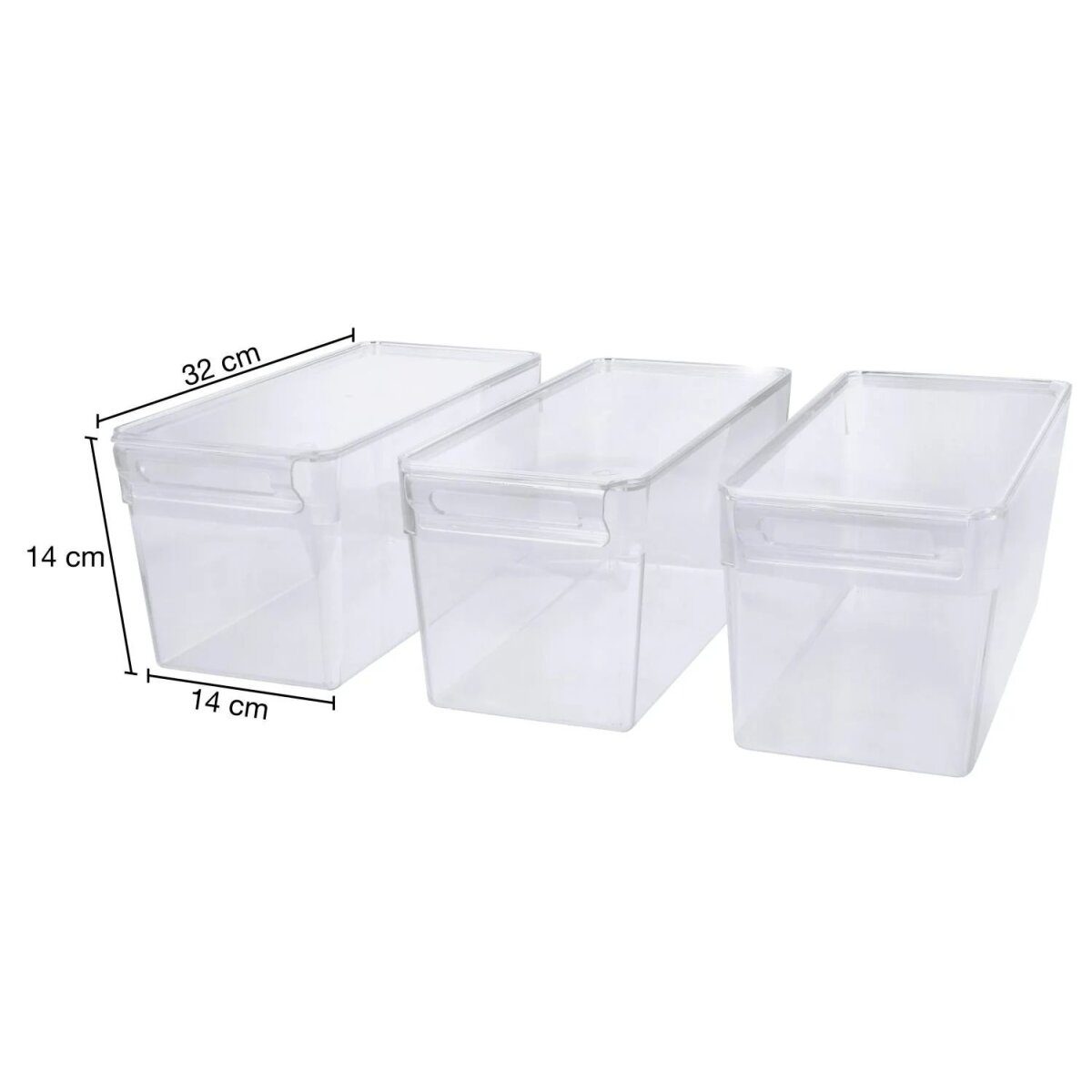 Organizer do lodówki SILVERCREST® z pokrywką, zestaw 3 szt