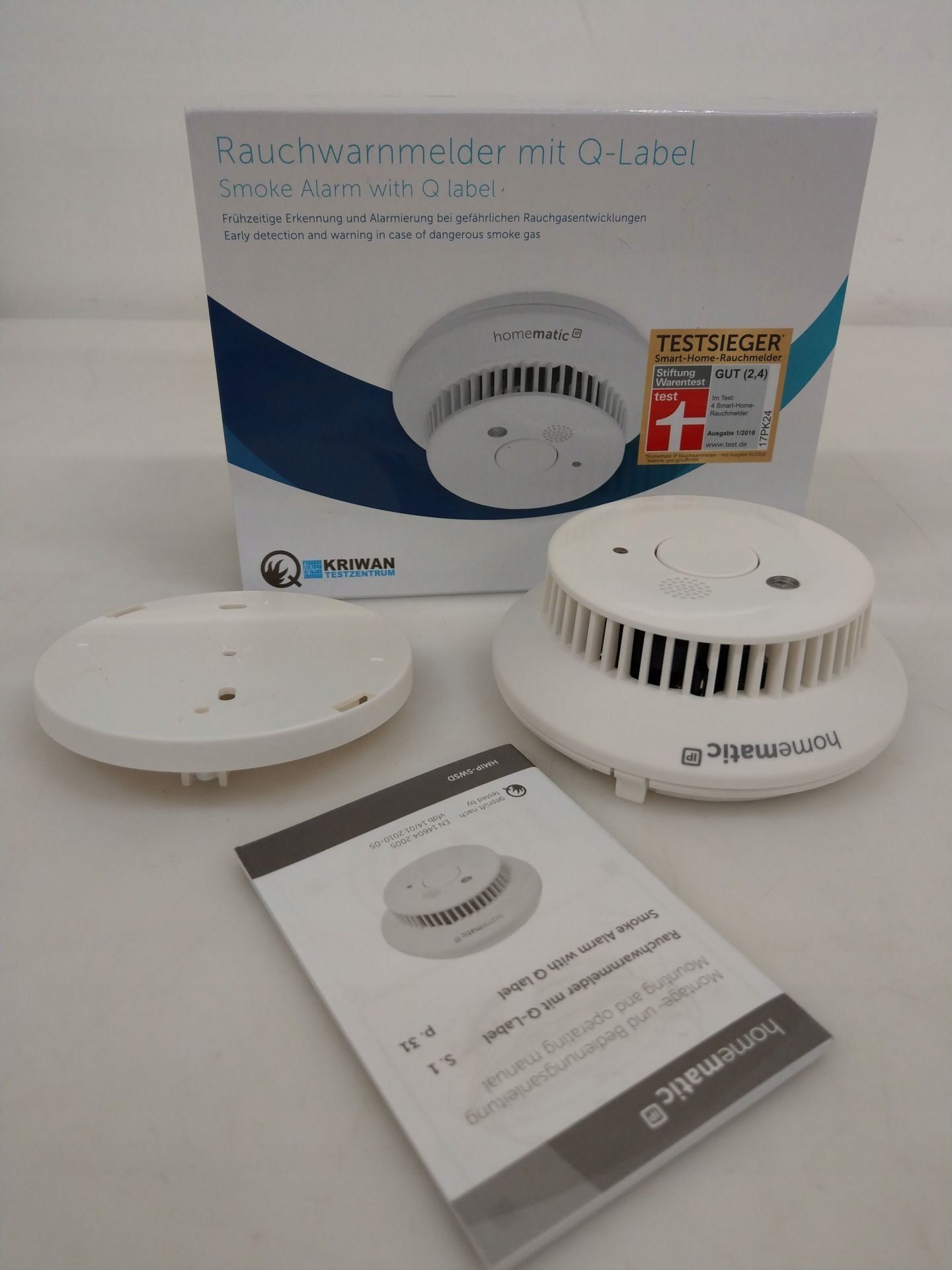 Homematic IP HmIP-SWSD Czujka dymu Inteligentny domowy czujnik dymu 142685A0A