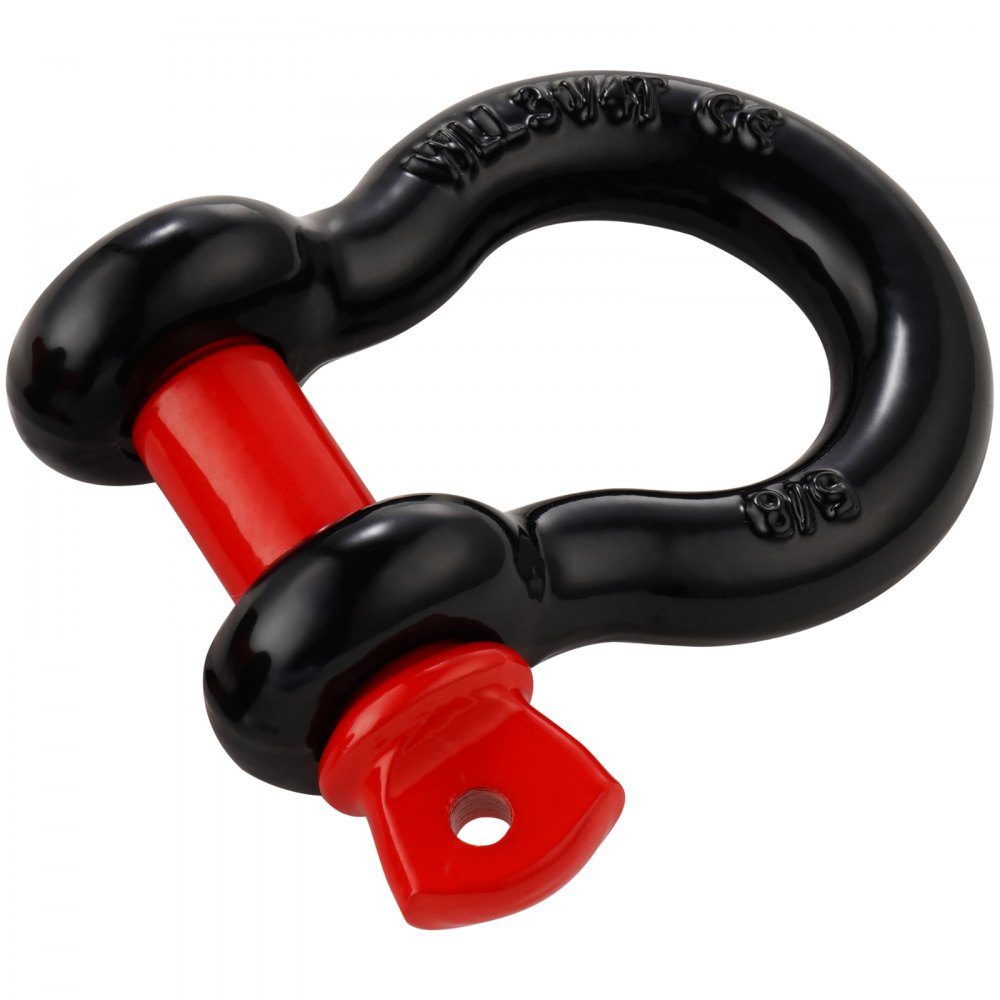 4 stuks 5/8 inch D-ring beugel met 3/4 inch schroefpen, 13000 kg breeksterkte – Artikelnr. HT-22531