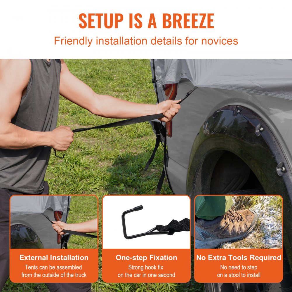 Roof Tent Truck Tent 200x165x170cm Outdoor Double Layer Tent Pickup Truck Tent Truck Bed Tent Outdoor Family Camping Travel Car Tent Waterproof Car Roof Tent Rear Tent Carry Bag Roof Tent Truck Tent 200x165x170cm Outdoor Double Layer Tent Pickup Truck Tent Truck Bed Tent Outdoor Family Camping Travel Car Tent Waterproof Car Roof Tent Rear Tent Carry Bag