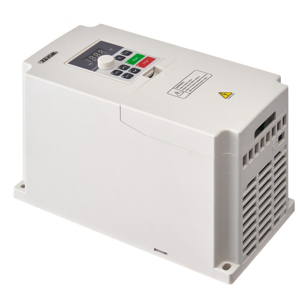 Inverseur de fréquence VFD 220 V 4 kW 5,5 HP Convertisseur VFD Variateur variable Vitesse contrôlable Protection multiple Humidité 0-90 % Matériau ABS Fonction de refroidissement par air Faible bruit