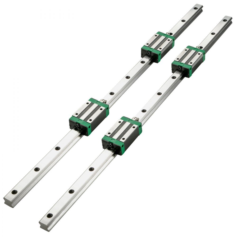 Linear Guide HSR 20 Series Linear Rails, 1700mm Length Linear Shaft CNC Linear Guide with 4 HSR 20 UU Bearing Blocks, Linear Guide Rail for CNC Machine, Lathes, Linear Guide Rail