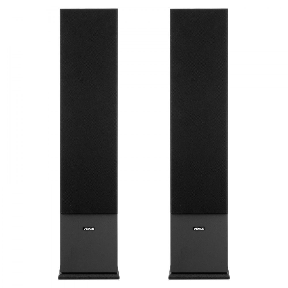 Passives Standlautsprecherpaar, 3-Wege-System mit 3/4"- und 1"-Hochtöner, zwei 5,25"-Tieftöner, 145 W Spitzenleistung, 70 Hz-20 kHz Frequenzgang, MDF-Gehäuse, für Home-Audio