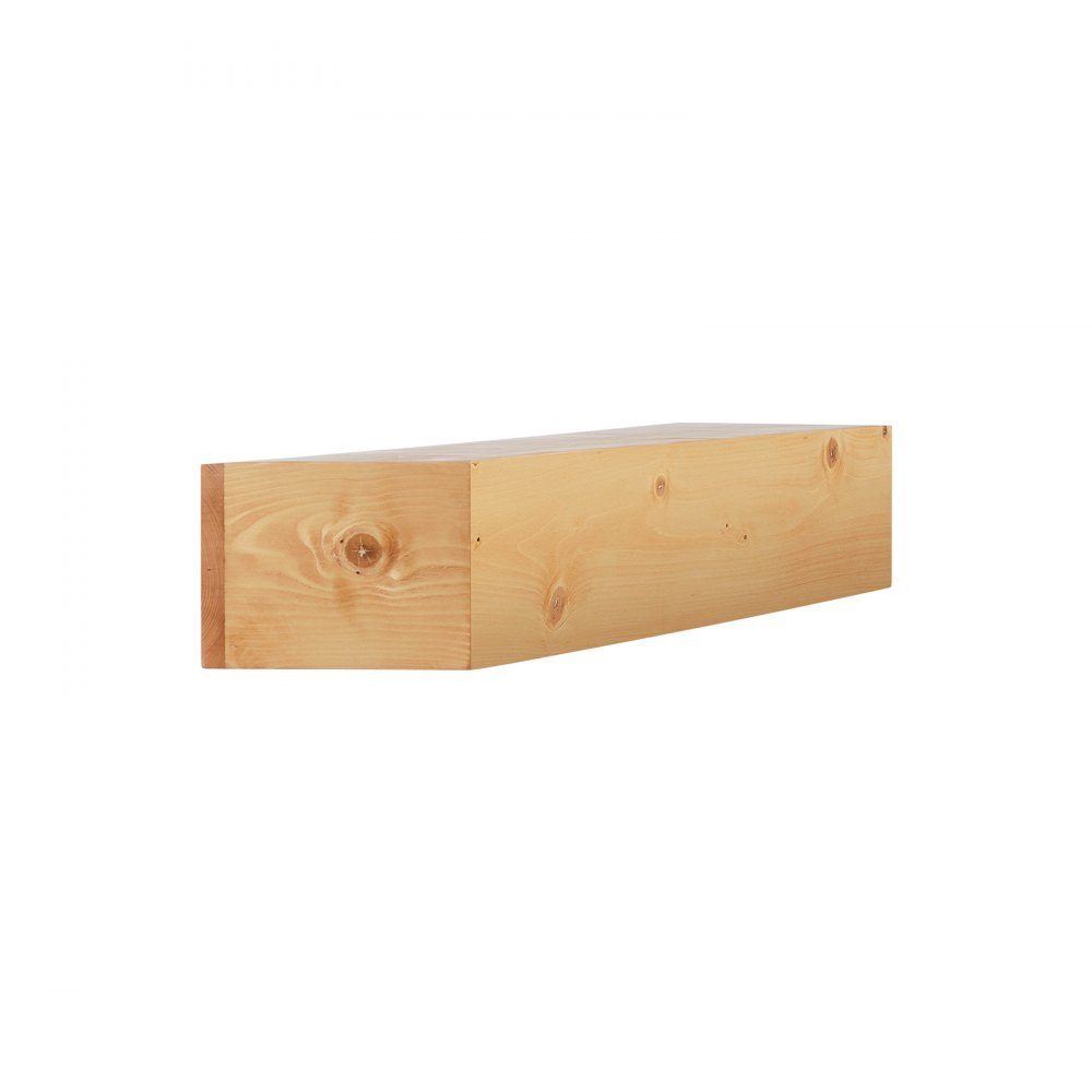 Kaminsims, 152,4 x 20,3 x 15,2 cm, Tragkraft: 22,7 kg, Naturholz, Kaminsims über dem Kamin, schwebendes Bauernhaus-Wandregal, handgefertigtes Kaminsims aus Holz, Wanddekoration, rustikales Naturholz