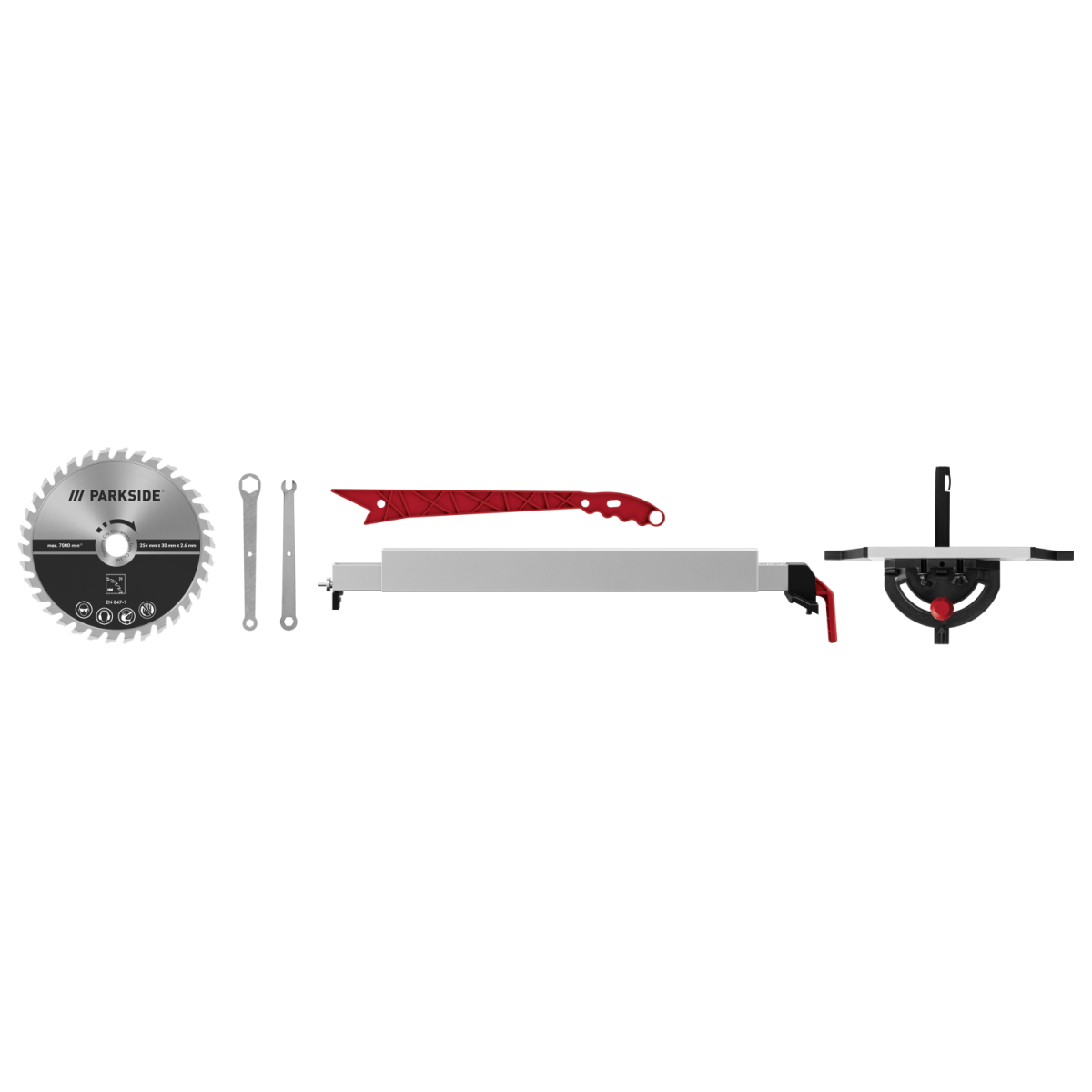 PARKSIDE® Tischkreissäge »PTKS 2200 A1«, mit stufenlos einstellbarer Schnitthöhe