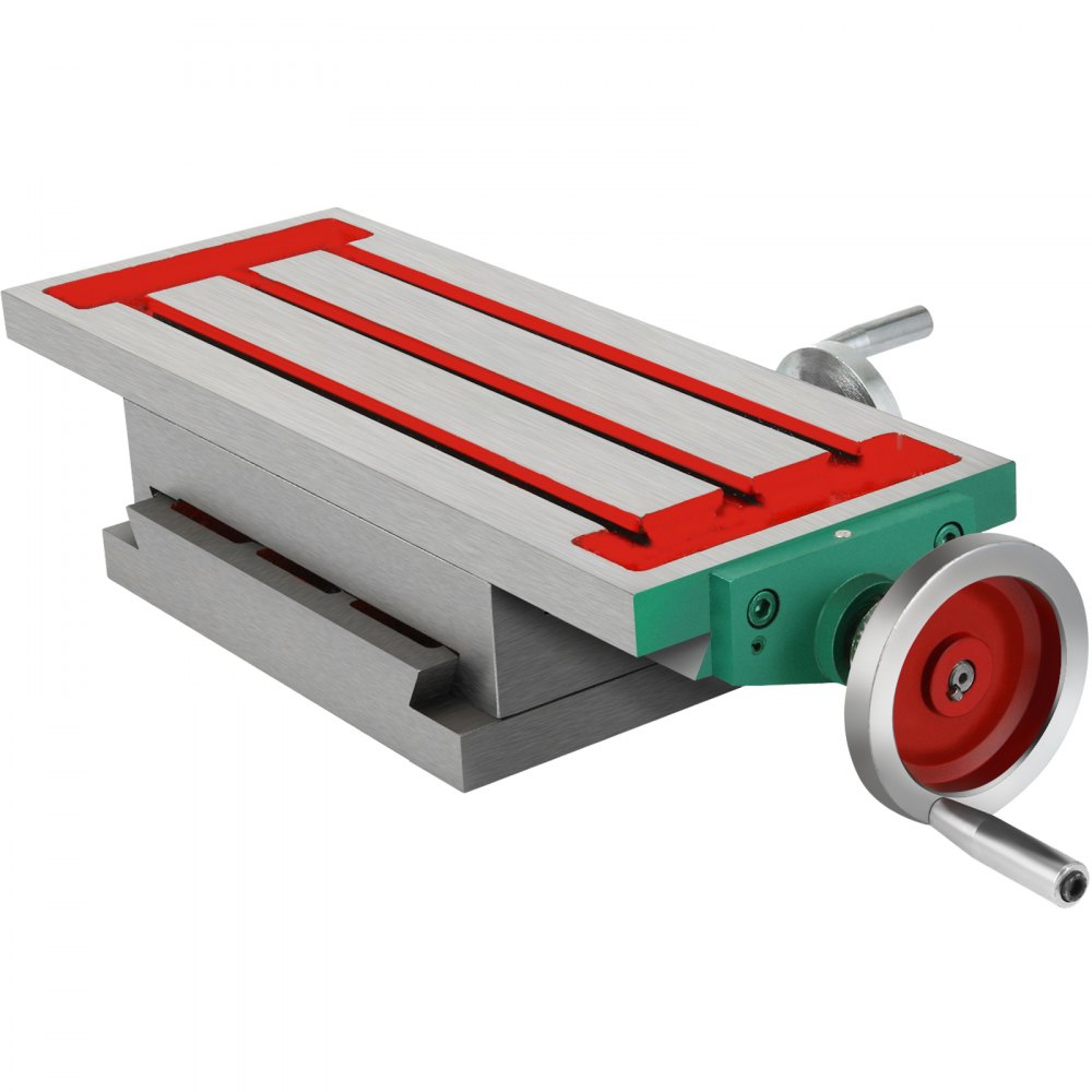 Frästisch 17,7 × 6,7 Zoll (450 x 170 mm) Compound-Schlittenfrästisch 30 kg Multifunktions-Arbeitstisch Kreuzfräsmaschine Compound 2 Achsen 4 Wege für alle Bohrständer Tischbohrfräsmaschine