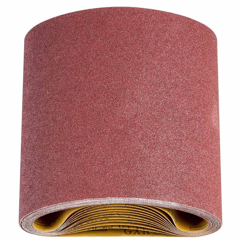 Sanding Belts, 202 x 485mm Sandpaper for Belt Sander, 12 Pack 80 Grit Aluminum Oxide Fabric Sanding Belt, Ideal for Woodworking, Steel, Aluminum, Non-Ferrous Metals
