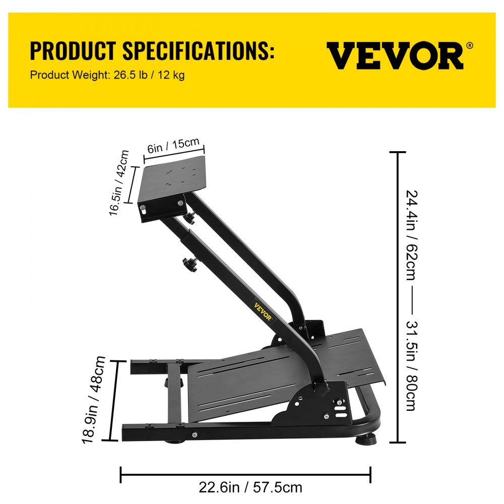 G920/G29 Racing Wheel Stand geeignet für G27/G25 Gaming Wheel Stand geeignet für Radpedale NICHT im Lieferumfang enthalten Schalthebelhalter NICHT im Lieferumfang enthalten