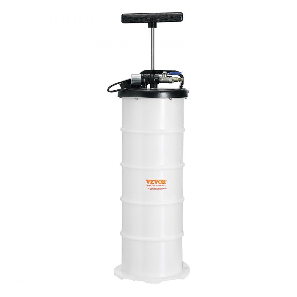 Oliezuigpomp 6,5L handmatig pneumatisch oliezuigapparaat 0,4-0,8 MPa olieverversingspomp autozuigpomp handpomp vloeistofzuigpomp geschikt voor het aanzuigen van motorolie, versnellingsbakolie, remvloeistof