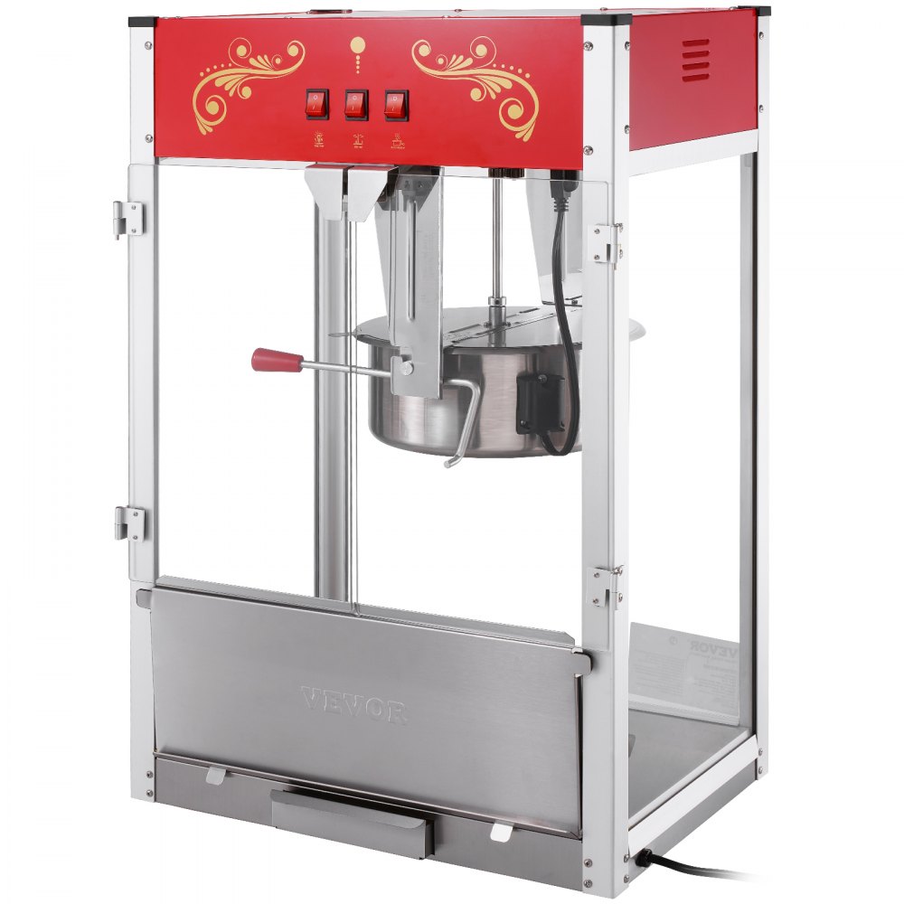 Popcornmaker Popcornmaker 1615W 16oz waterkoker Grote capaciteit Popcornmaker op aanrecht met gehard glas Inclusief 3 roestvrijstalen scoops in bioscoopstijl Popcornmaker Popcornmaker 1615W 16oz waterkoker Grote capaciteit Popcornmaker op aanrecht met gehard glas Inclusief 3 roestvrijstalen scoops in bioscoopstijl