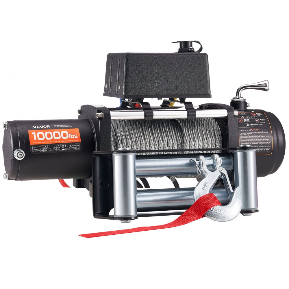 Elektrische Winde, 4500 kg 12 V DC LKW-Winde mit Φ8,3 mm x 19,8 m Stahlkabel, kabellose und kabelgebundene Fernbedienung, IP55 zum Ziehen von SUV, Jeep, Anhänger, Boot, Geländefahrzeug Elektrische Winde, 4500 kg 12 V DC LKW-Winde mit Φ8,3 mm x 19,8 m Stahlkabel, kabellose und kabelgebundene Fernbedienung, IP55 zum Ziehen von SUV, Jeep, Anhänger, Boot, Geländefahrzeug