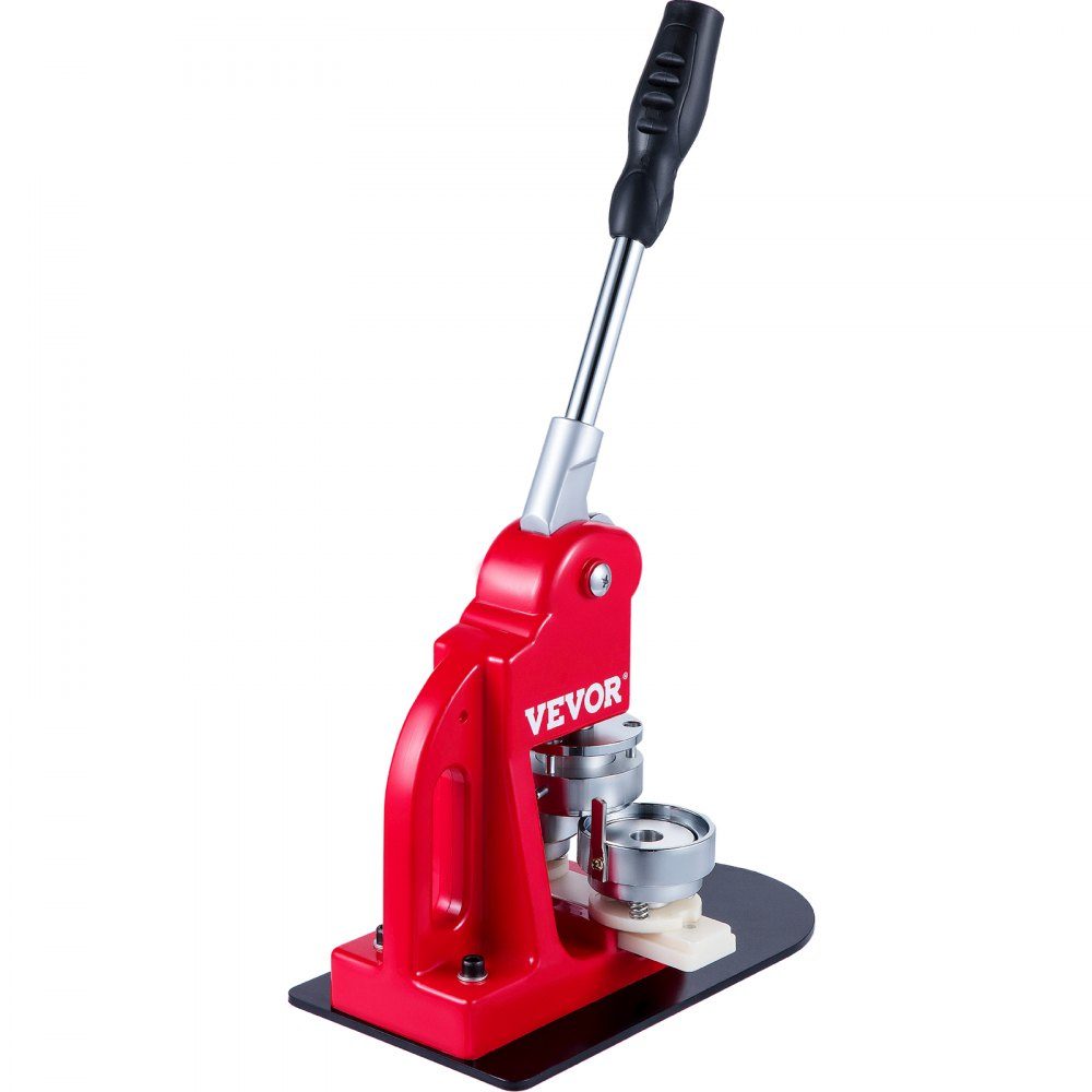 Button press machine 44 mm, button maker 1000 pieces, button maker with basic size 16 x 29 cm, punch press machine with user-friendly handle, for making buttons, badges