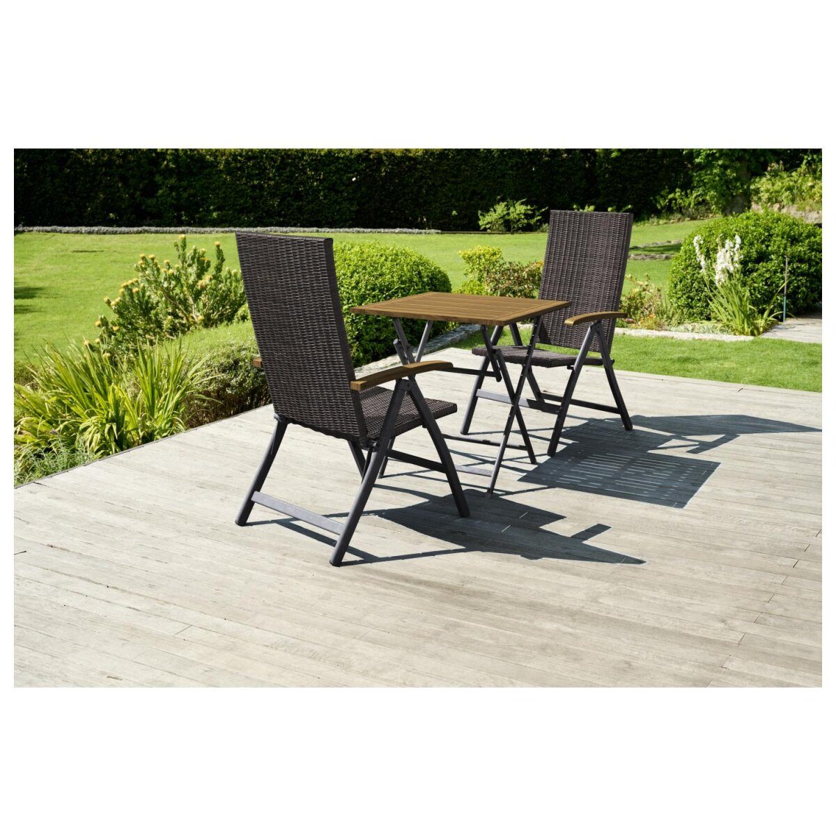 Table pliante en aluminium LIVARNO® »Valencia«, 70 x 70 x 74 cm