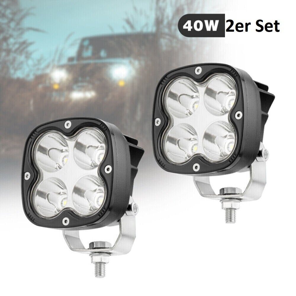 2x werklampen landbouwmachines vrachtwagen LED lamp auto 40W 12V 24V auto schijnwerper tractor koplamp