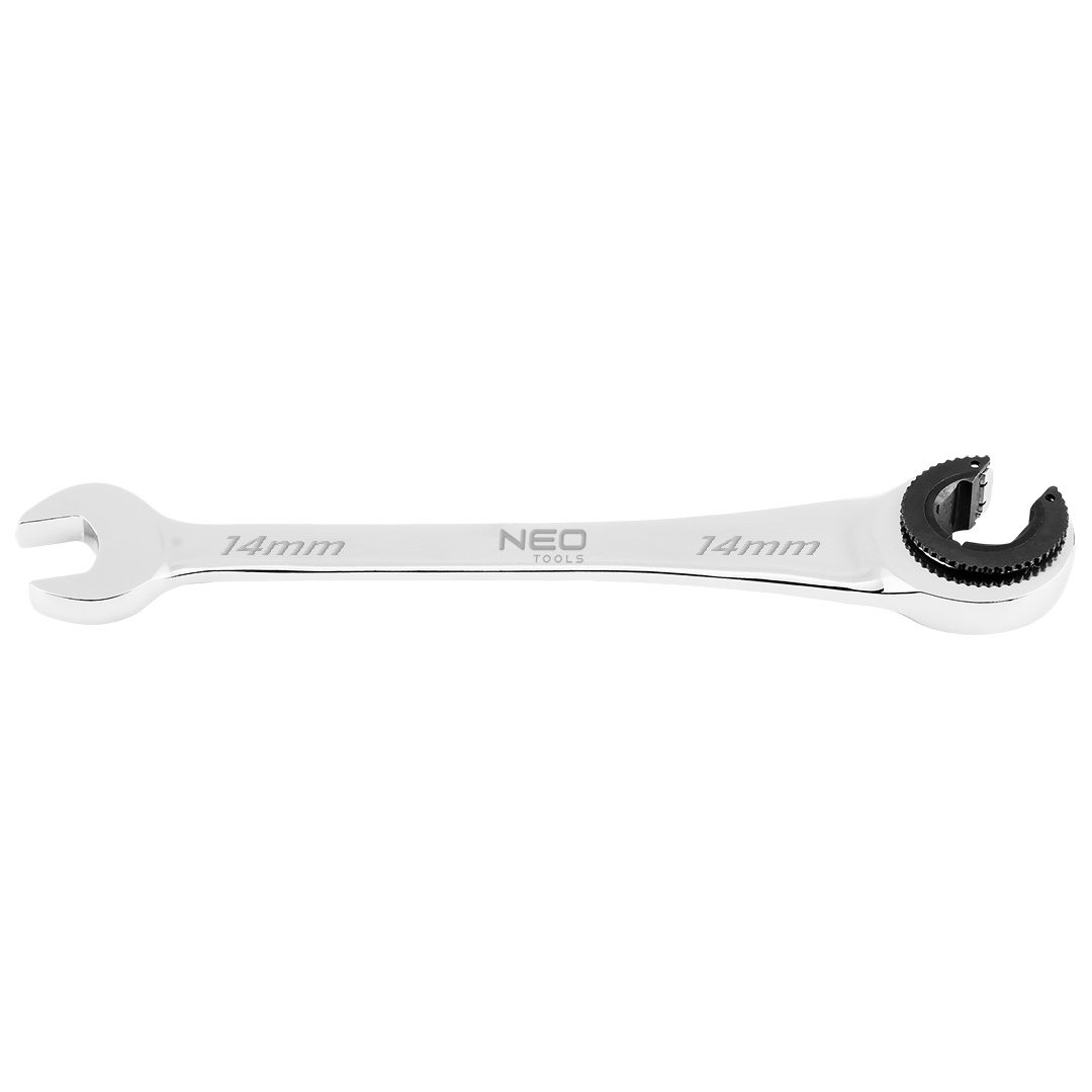 Combination wrench with ratchet