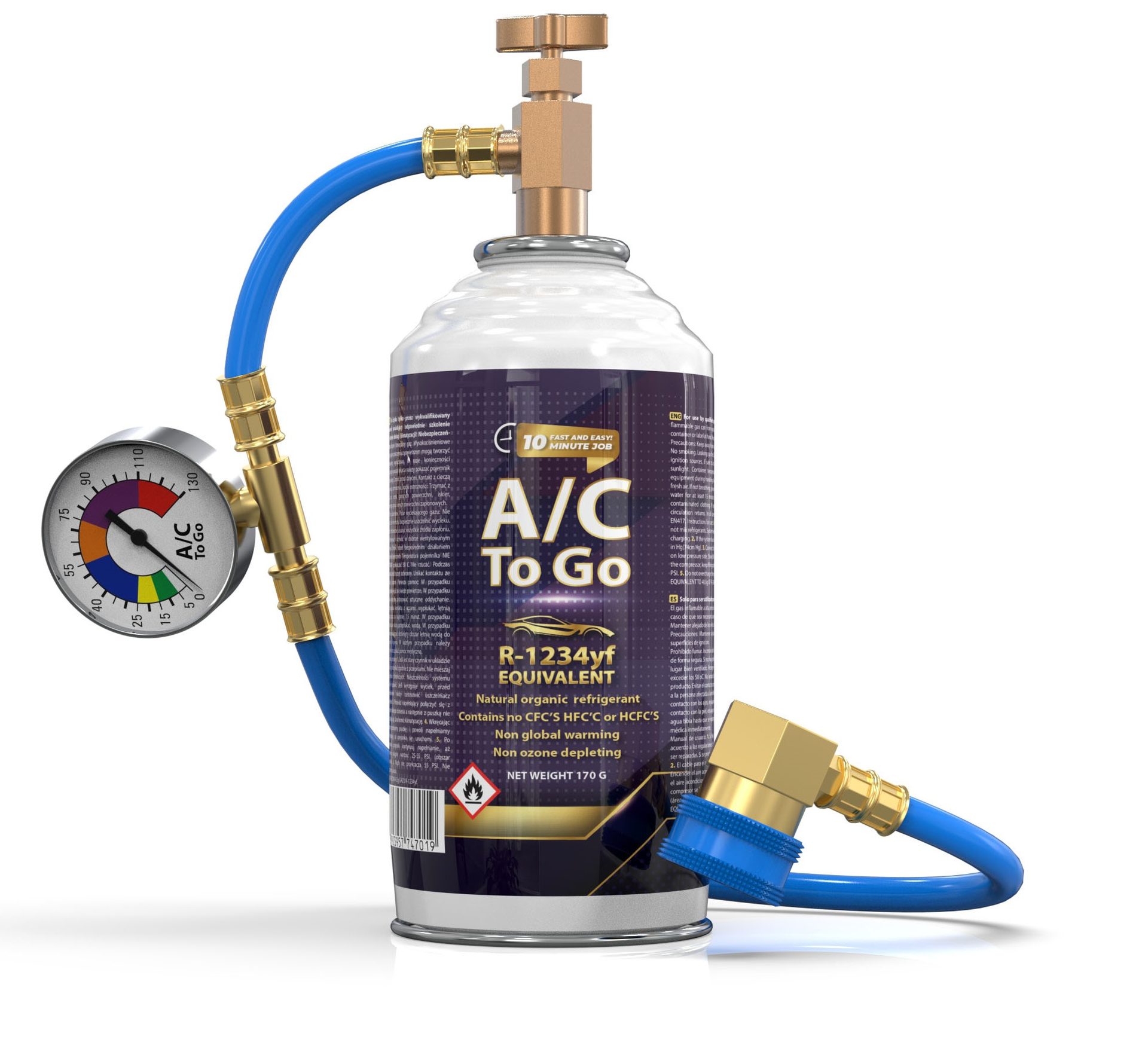 Airco-vulset voor R1234yf-voertuigen