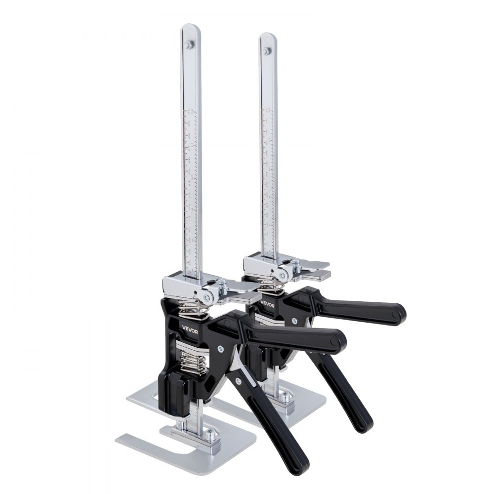 Arbeitssparender Armheber, 2-teilig, 200 kg Tragkraft, Heben bis 235 mm, Handhebegerät mit magnetischer Wasserwaage, 2 Einstellmodi, für Türen, Fenster, Möbel, Holzbearbeitung, Schwarz Arbeitssparender Armheber, 2-teilig, 200 kg Tragkraft, Heben bis 235 mm, Handhebegerät mit magnetischer Wasserwaage, 2 Einstellmodi, für Türen, Fenster, Möbel, Holzbearbeitung, Schwarz