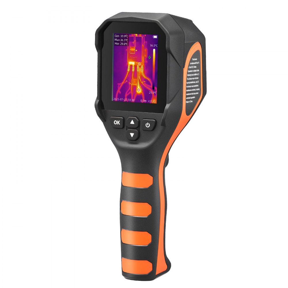 Warmtebeeldcamera, 320x240 TISR superresolutie, thermische camera met 2 MP visuele camera, 160x120 IR-resolutie, 25 Hz vernieuwingsfrequentie, -20°C tot 550°C, 4 beeldmodi en 6 kleurenpaletten Warmtebeeldcamera, 320x240 TISR superresolutie, thermische camera met 2 MP visuele camera, 160x120 IR-resolutie, 25 Hz vernieuwingsfrequentie, -20°C tot 550°C, 4 beeldmodi en 6 kleurenpaletten