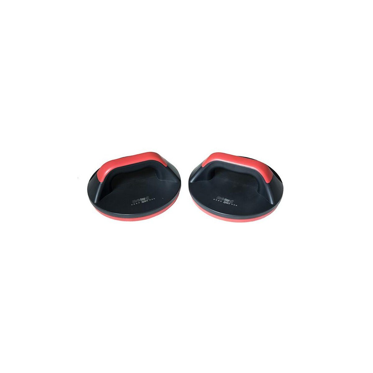 Christopeit Sport set of 2 push-up handles, turntable, red