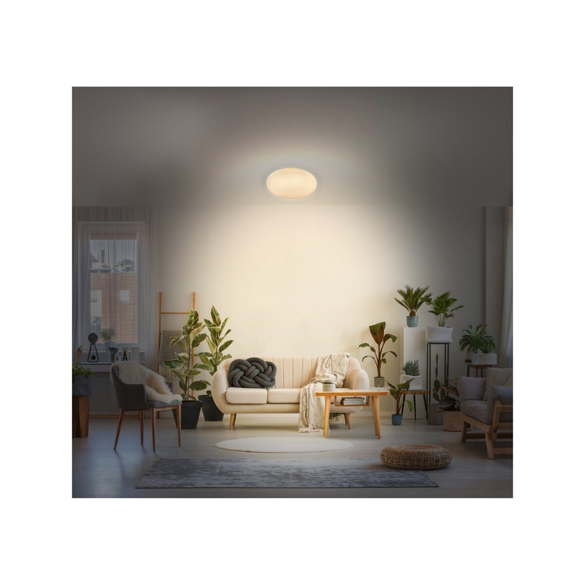 Domowa lampa sufitowa Livarno Starlight LED, bez krawędzi