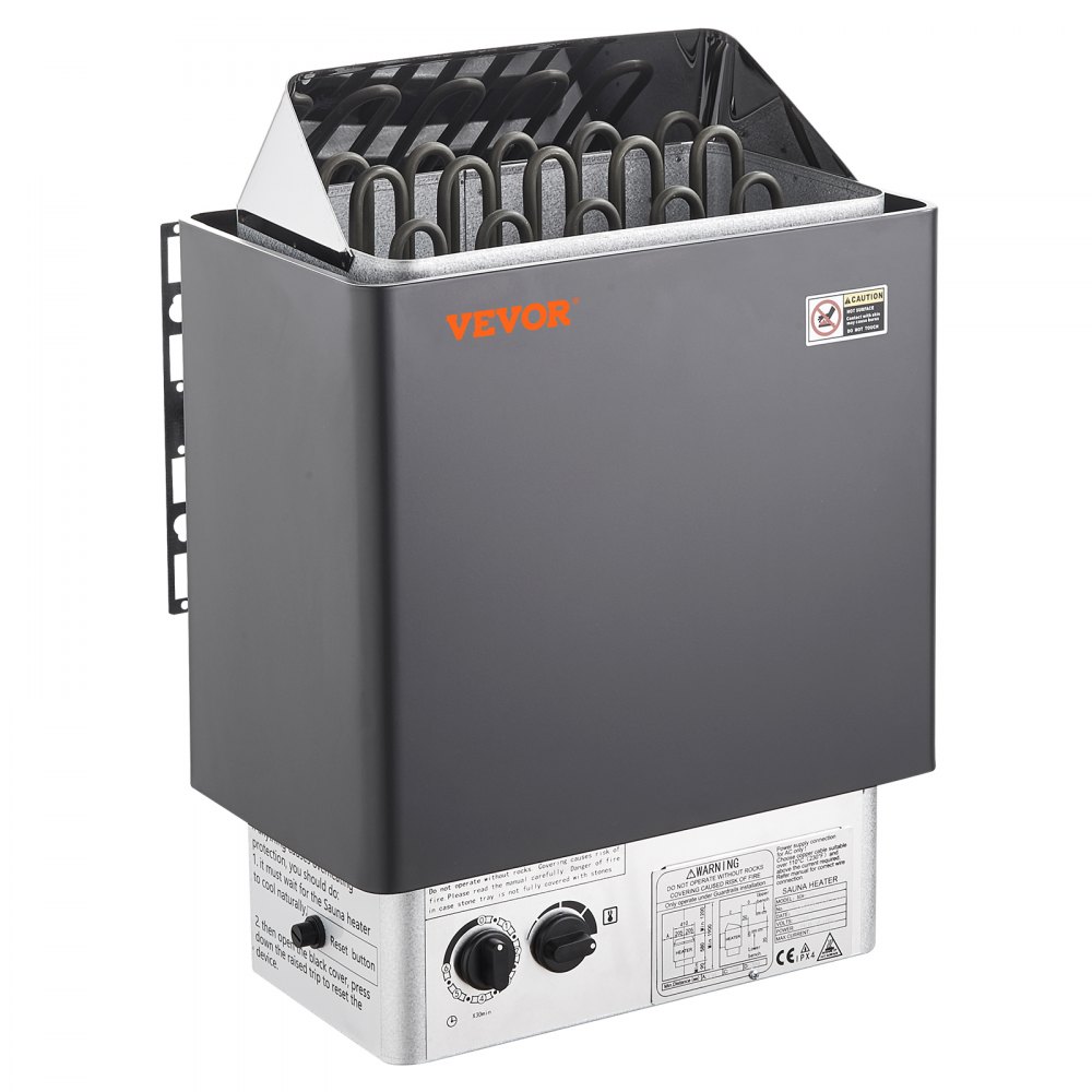 Saunakachel 8kW 400V 3N Draagbare Binnen- en Buitensaunakachel met 3-uurstimer Ingebouwde bediening voor 8-12m³ Commercieel Gebruik in Hotel Spa Douche Max. 110°C