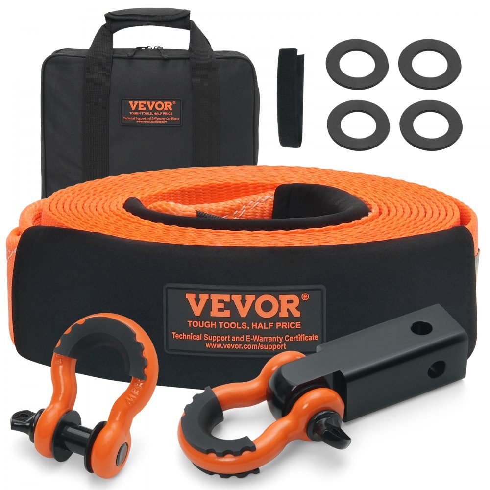 Car Tow Rope 30,000 lbs 3ft 3" Emergency Heavy Duty Car Tow Rope