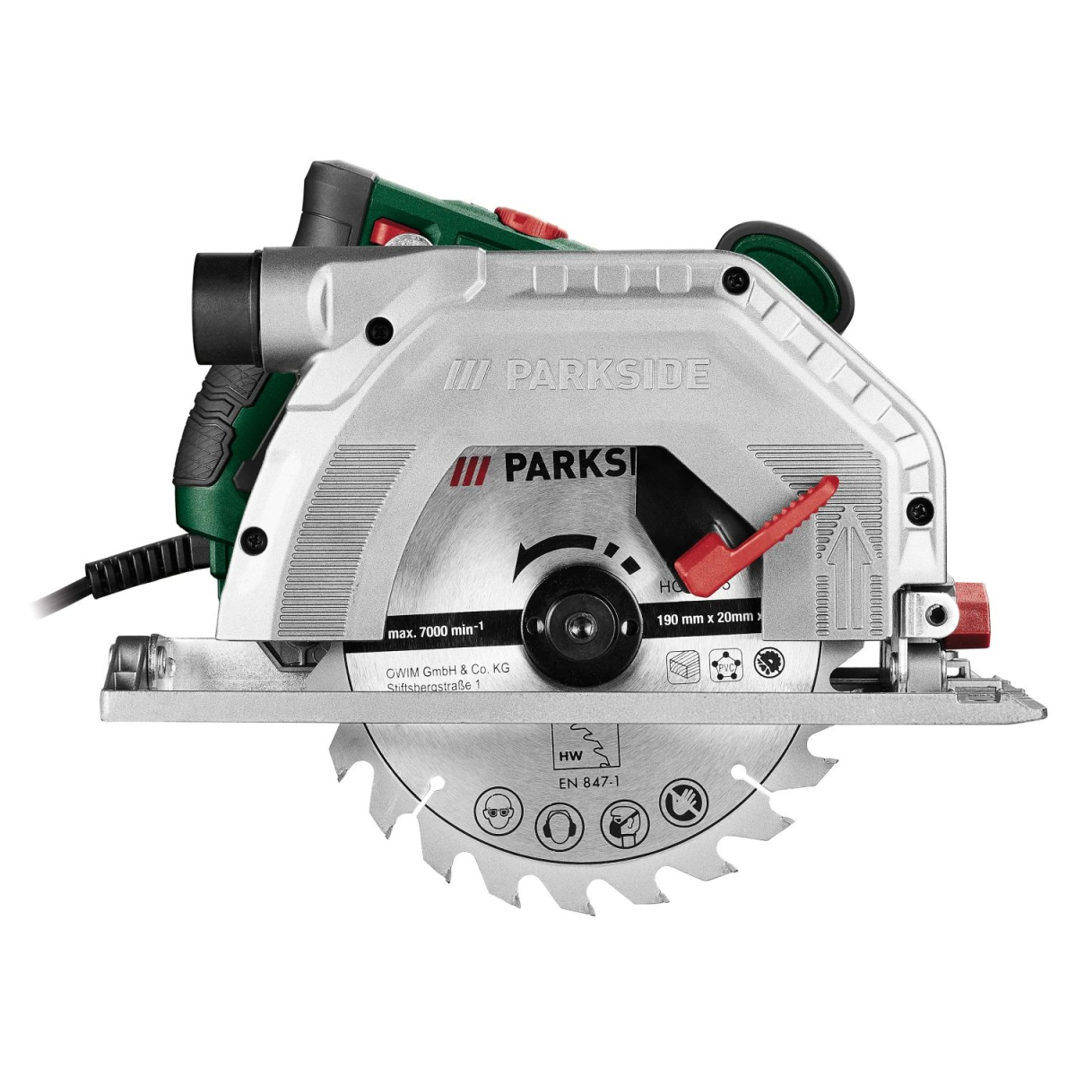 PARKSIDE® handcirkelzaag »PHKS 1350 E4«