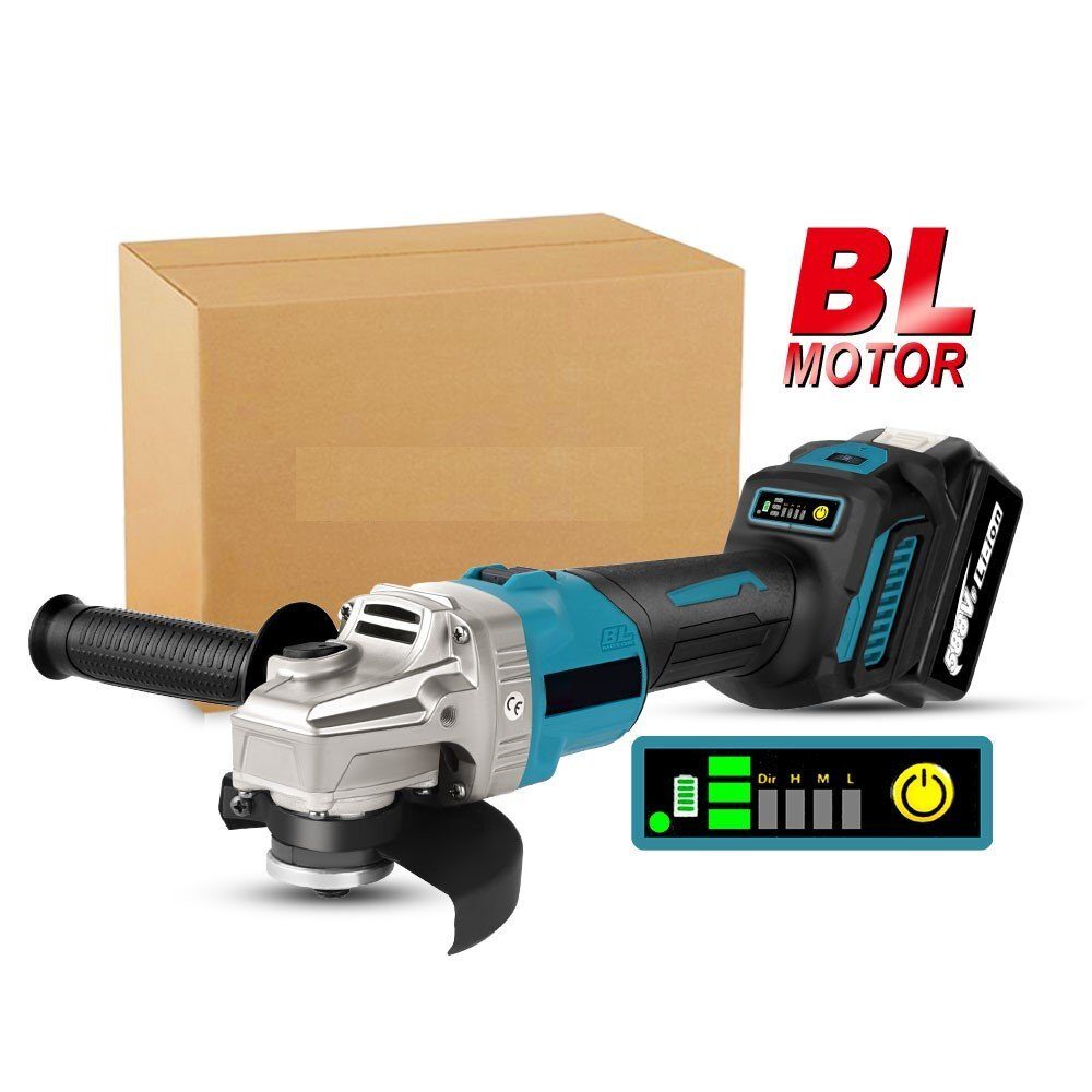Akku-Winkelschleifer mit bürstenlosem 125-mm-Motor