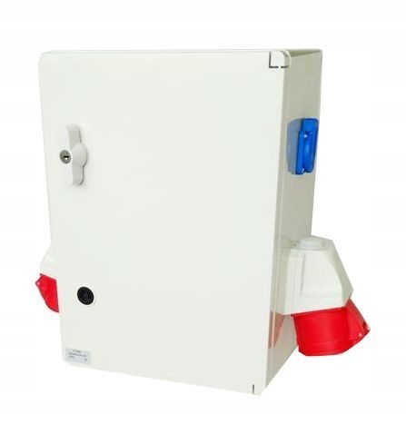Elektrischer Wandverteiler Digitalzähler 2x 230 V 16A / 1 x 16A / 1 x 32A Komplettset Baustromverteiler GEBÄUDESCHALTANLAGE Schaltanlage