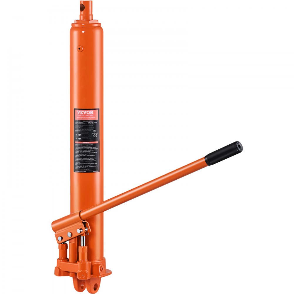 Hydraulic Long Ram Jack, 8T Engine Lift Cylinder with Dual Piston Pump and Fork Base, Hydraulic Jack for Engine Lifts, Garage/Shop Cranes, Farm etc Hydraulic Long Ram Jack, 8T Engine Lift Cylinder with Dual Piston Pump and Fork Base, Hydraulic Jack for Engine Lifts, Garage/Shop Cranes, Farm etc