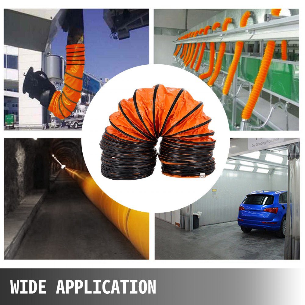 6kg air transport hose, 7.6m warm air hose, -20-180°F ventilation hose, 35 x 34 x 26cm construction site hose