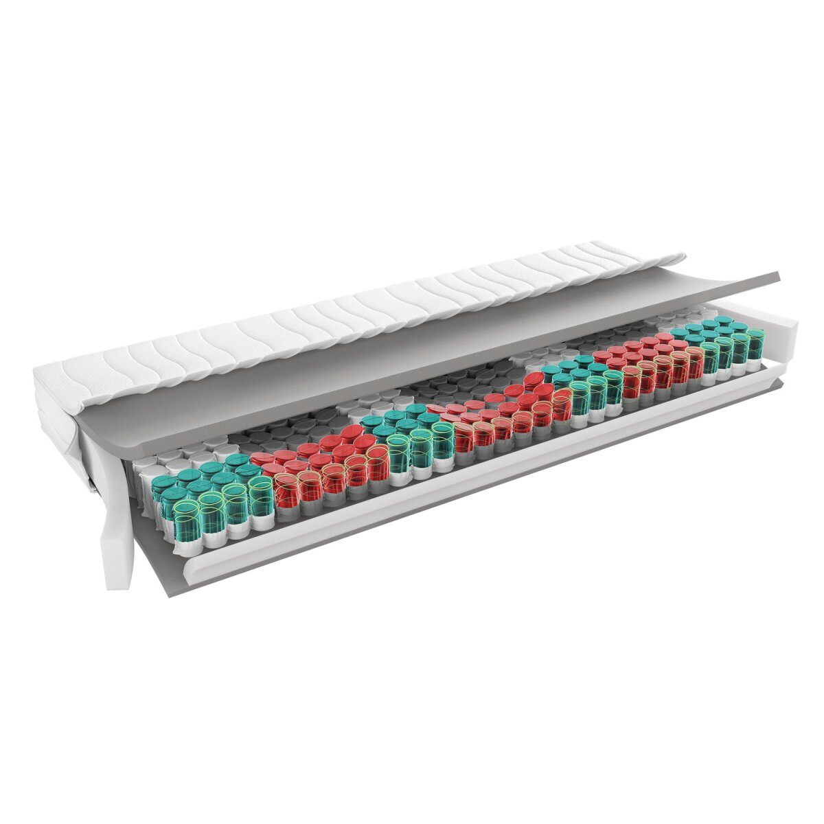 LIVARNO home 7-zone barrel pocket spring mattress, H3, 90 x 190 cm