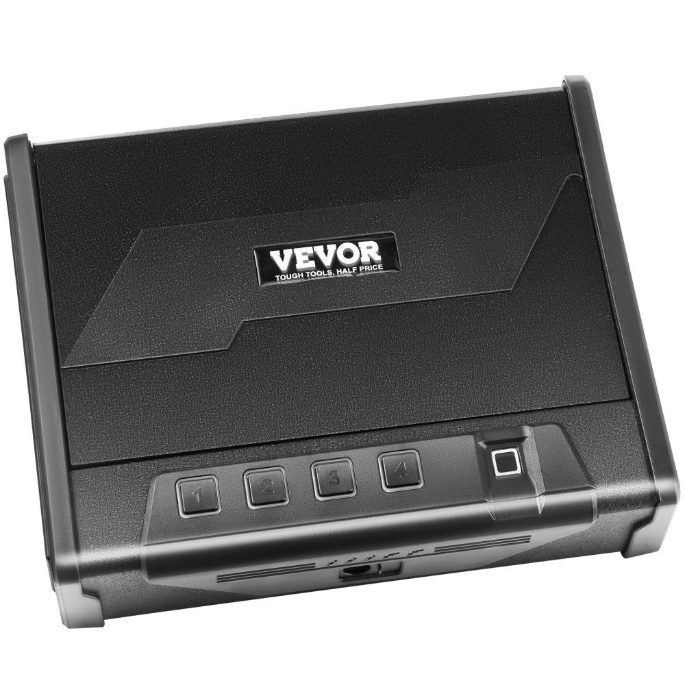 Gun Safe, Gun Case, Portable 2 Gun Gun Safe, Fingerprint, Key or Password, Cold Rolled Steel Gun Safe, 260x180x50mm, Gun Cabinet Wall Safe