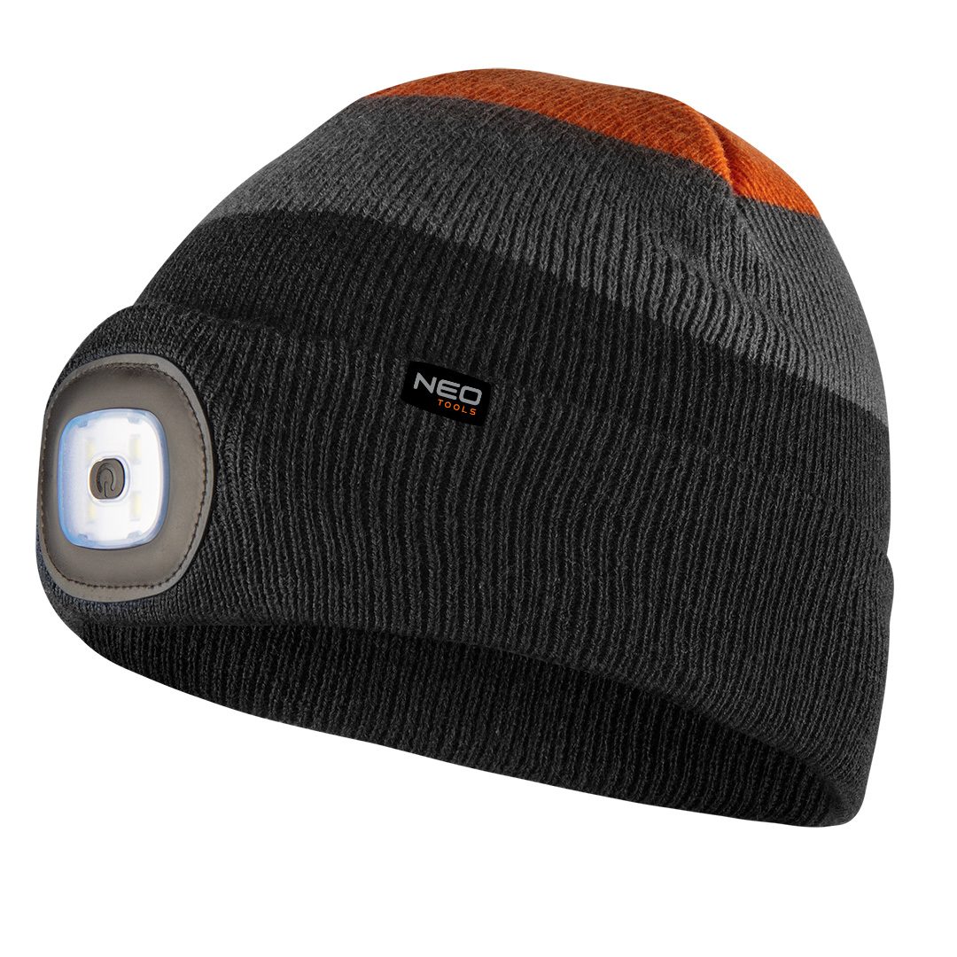 Chapeau avec lampe de poche
