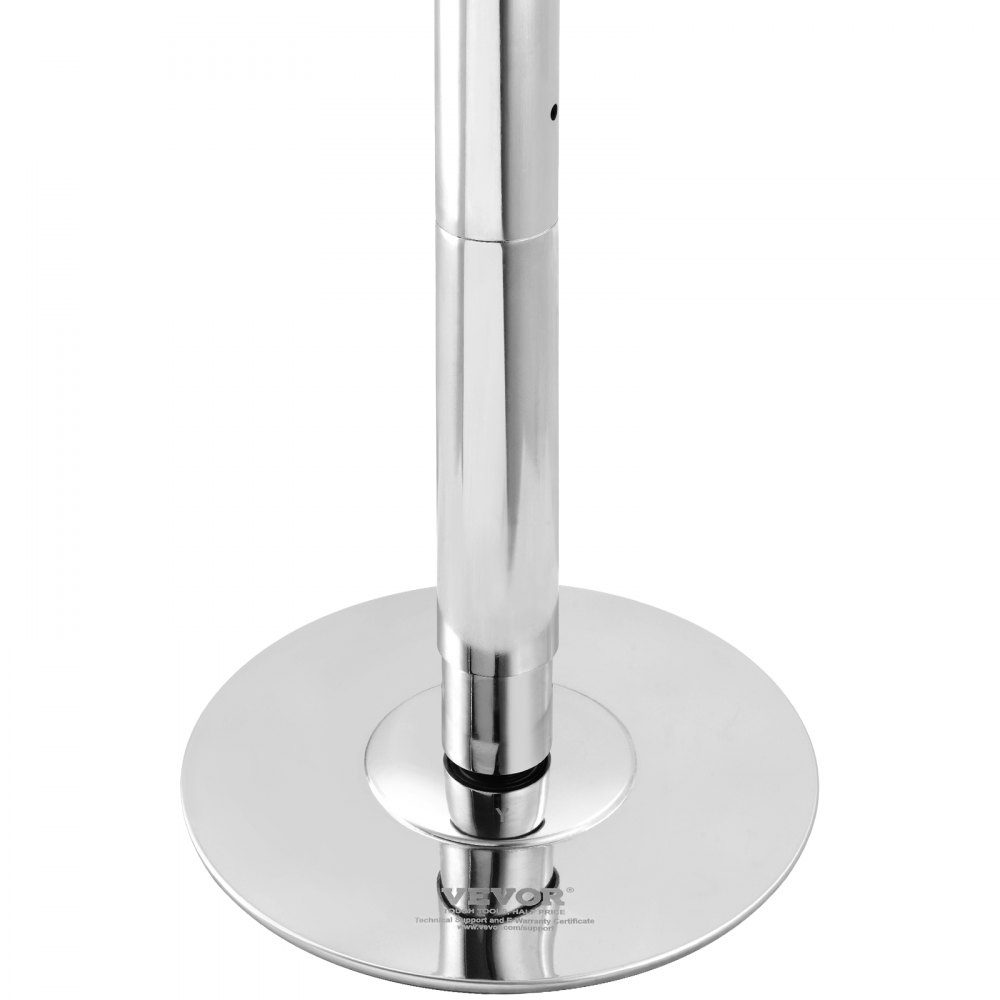Professional Dance Pole, Pole Dance Portable Dance Pole Professional Approx. 88"-112" Height Adjustable Removable Fitness Pole Spinning Fitness Silver, Dance Pole Gyms, Clubs, Parties